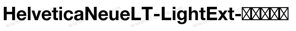 HelveticaNeueLT-LightExt字体转换