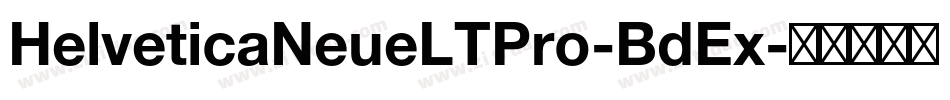 HelveticaNeueLTPro-BdEx字体转换