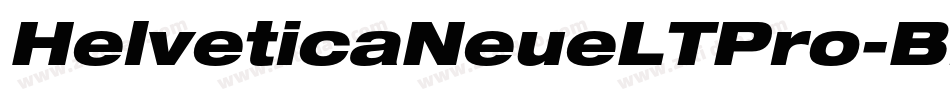 HelveticaNeueLTPro-BlkEx字体转换