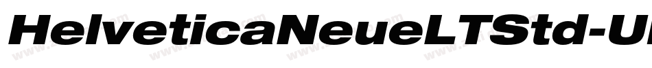 HelveticaNeueLTStd-UltLtExO字体转换