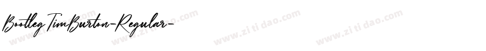 BootlegTimBurton-Regular字体转换
