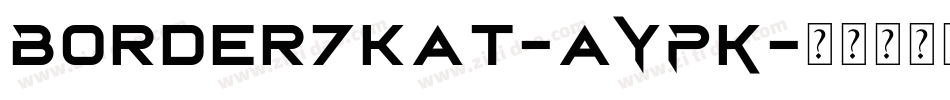Border7kat-aYPK字体转换