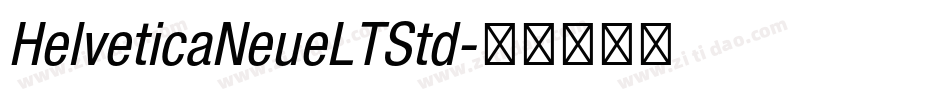 HelveticaNeueLTStd字体转换