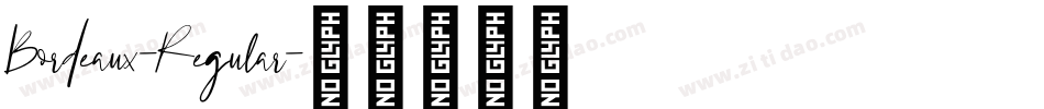 Bordeaux-Regular字体转换