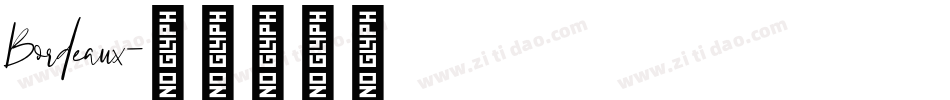 Bordeaux字体转换