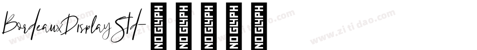 BordeauxDisplayStd字体转换