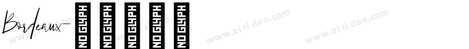 Bordeaux字体转换