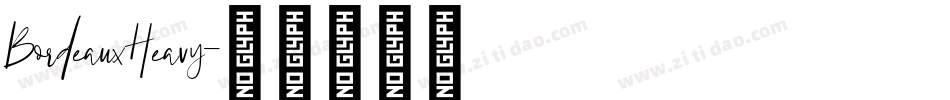 BordeauxHeavy字体转换