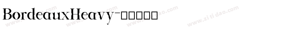 BordeauxHeavy字体转换