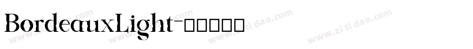 BordeauxLight字体转换