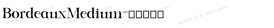 BordeauxMedium字体转换