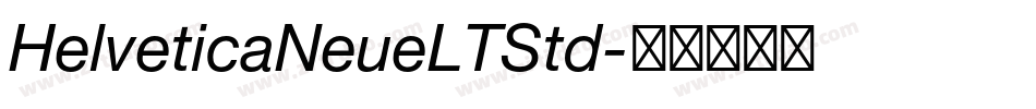 HelveticaNeueLTStd字体转换