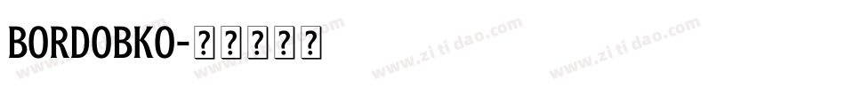 BORDOBKO字体转换