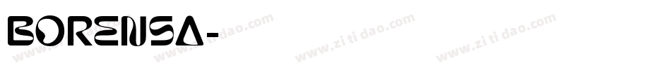 Borensa字体转换