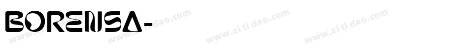 Borensa字体转换