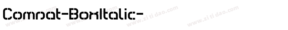 Comsat-BoxItalic字体转换