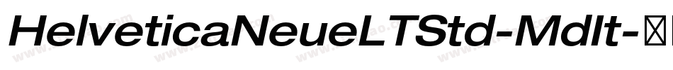 HelveticaNeueLTStd-MdIt字体转换