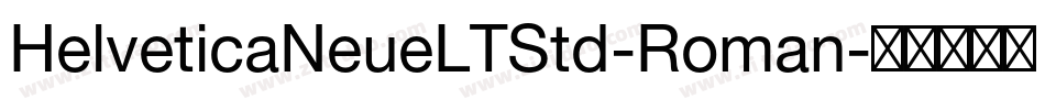 HelveticaNeueLTStd-Roman字体转换
