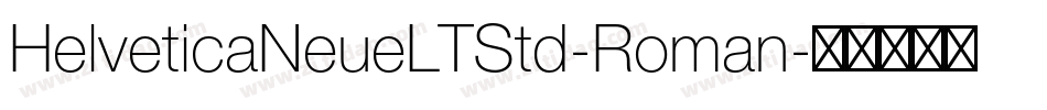 HelveticaNeueLTStd-Roman字体转换