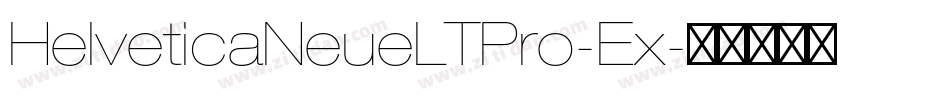 HelveticaNeueLTPro-Ex字体转换