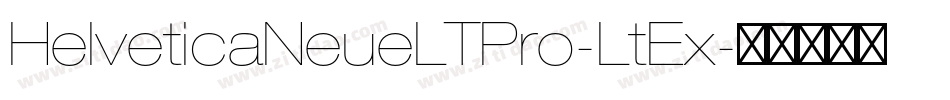 HelveticaNeueLTPro-LtEx字体转换