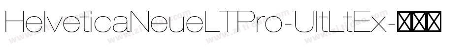 HelveticaNeueLTPro-UltLtEx字体转换