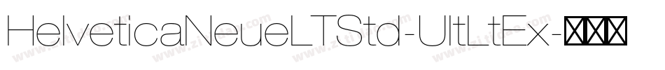 HelveticaNeueLTStd-UltLtEx字体转换