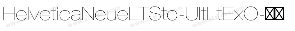HelveticaNeueLTStd-UltLtExO字体转换