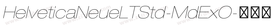 HelveticaNeueLTStd-MdExO字体转换