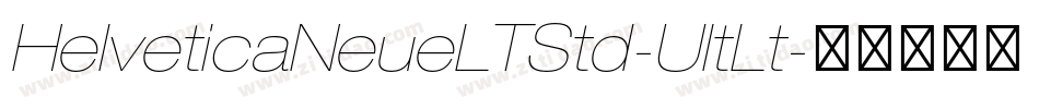 HelveticaNeueLTStd-UltLt字体转换