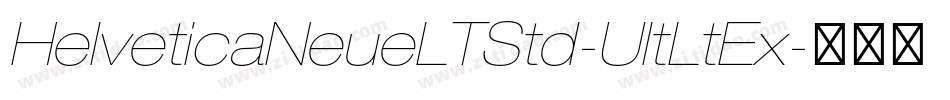 HelveticaNeueLTStd-UltLtEx字体转换