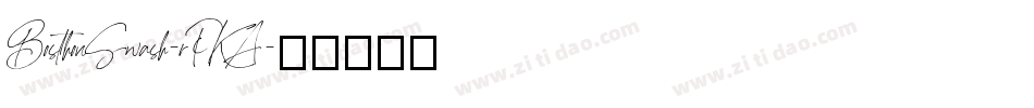 BosthonSwash-rPKA字体转换