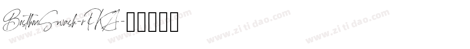 BosthonSwash-rPKA字体转换