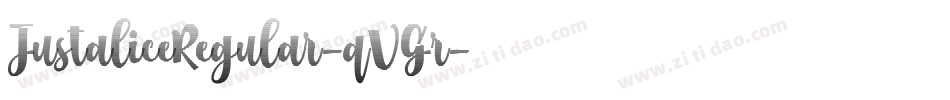 JustaliceRegular-qVGr字体转换