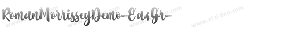 RomanMorrisseyDemo-Ea4Gr字体转换