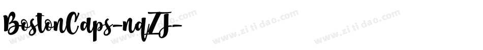 BostonCaps-nqZJ字体转换