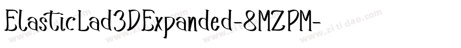 ElasticLad3DExpanded-8MZPM字体转换