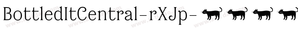 BottledItCentral-rXJp字体转换