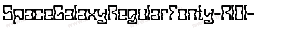 SpaceGalaxyRegularFonty-RlOl字体转换