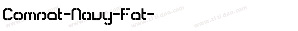 Comsat-Navy-Fat字体转换