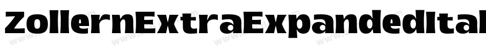 ZollernExtraExpandedItalic-0RXP字体转换 ZollernExtraExpandedItalic-0RXP字体转换