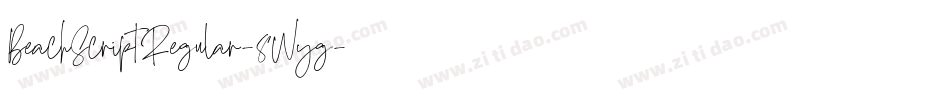 BeachScriptRegular-8Wyg字体转换