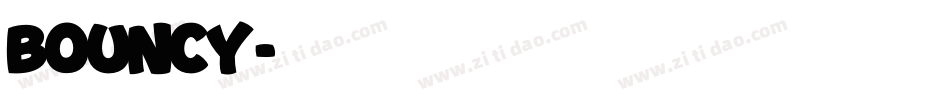 BOUNCY字体转换