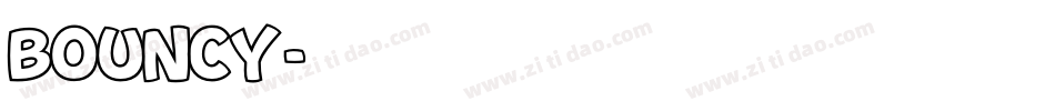 BOUNCY字体转换