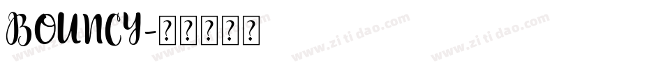 BOUNCY字体转换