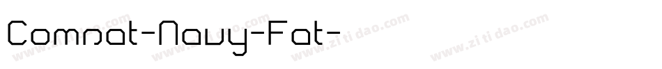 Comsat-Navy-Fat字体转换