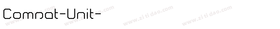 Comsat-Unit字体转换
