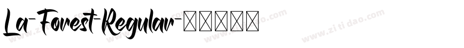 La-Forest-Regular字体转换