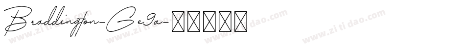 Braddington-Ge9a字体转换