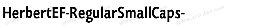 HerbertEF-RegularSmallCaps字体转换